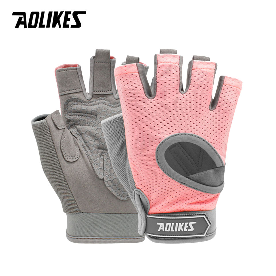 Crossfit G - AOLIKES 1 ペアジム手袋ボディビルディングスポーツフィットネスダンベルワークアウト通気性手袋クロスフィット重量挙げトレーニング