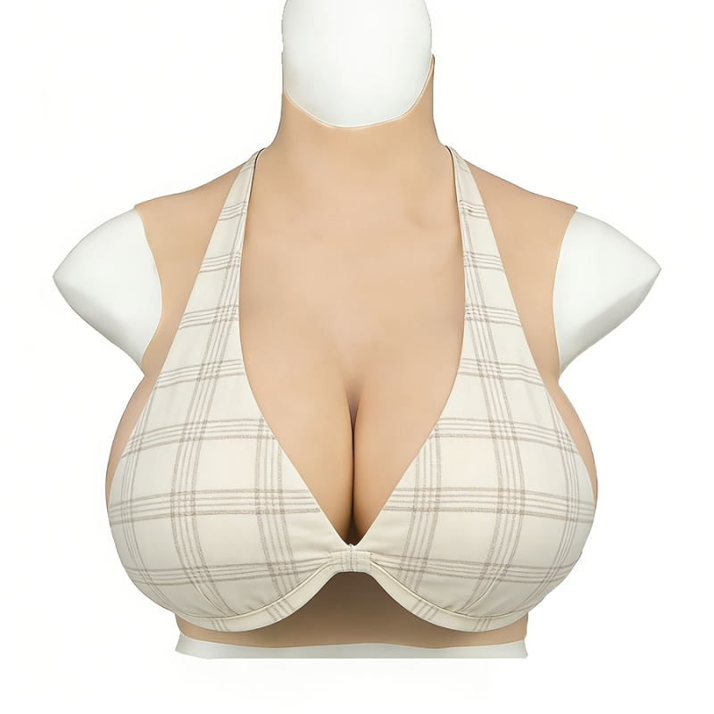 Crossfit G - リアルなシリコン製人工乳房 コスプレや女装に最適 - 粘着/伸縮フィットのバストフォーム、手洗い可能。