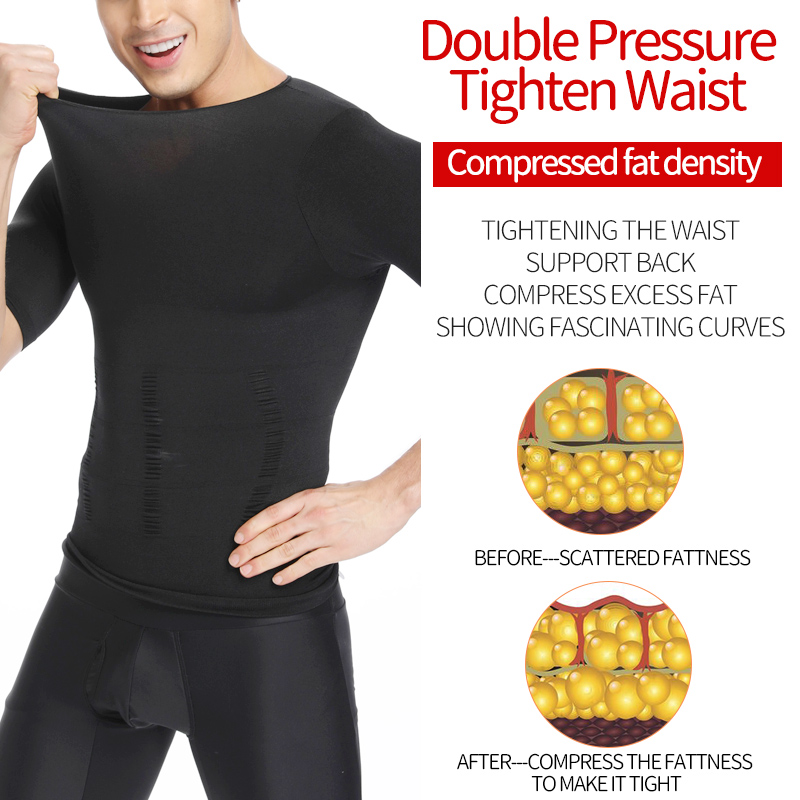 メンズ痩身ボディシェイパー胸圧縮シャツおなかコントロールシェ - Crossfit Weight Vest のレビューと価格