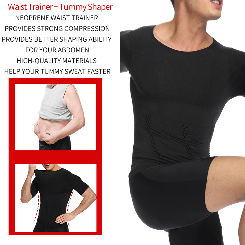 メンズ痩身ボディシェイパー胸圧縮シャツおなかコントロールシェ - Crossfit Weight Vest のレビューと価格