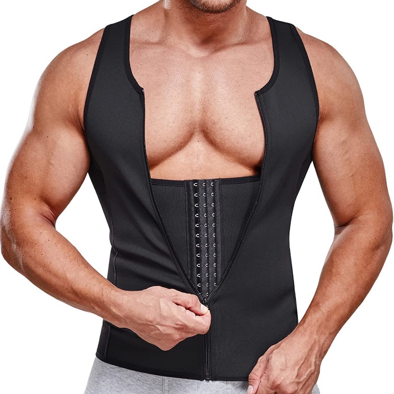 Qtree-Men'sスリミングサウナタンクトップ、ボディシ - Crossfit Weight Vest のレビューと価格